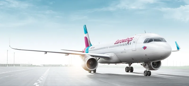 Eurowings Flugzeug 3D-Visualisierung